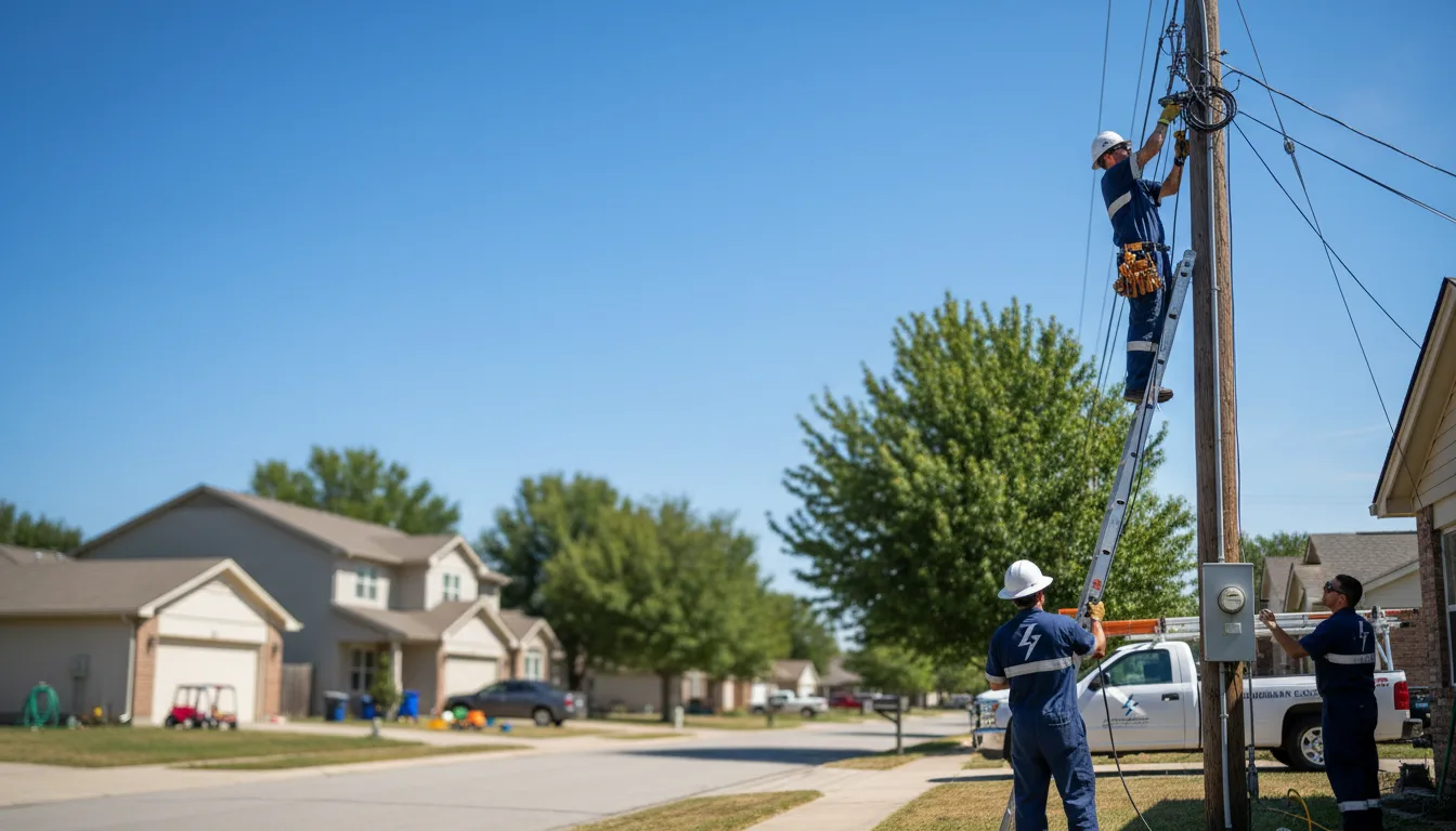 Residential electrician providing installation services in Fyffe, AL
